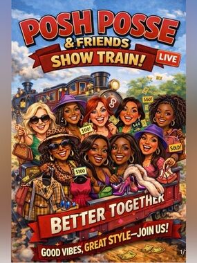 4/18 ALL THINGS SPRING!!! POSH POSSE & FRIENDS SHOW TRAIN 🚂
